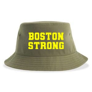 Boston Strong Marathon Running Sustainable Bucket Hat