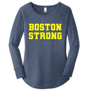 Boston Strong Marathon Running Women's Perfect Tri Tunic Long Sleeve Shirt