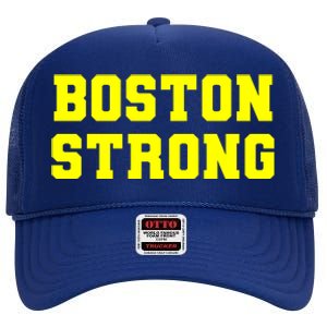 Boston Strong Marathon Running High Crown Mesh Back Trucker Hat