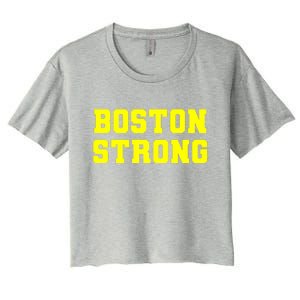 Boston Strong Marathon Running Women's Crop Top Tee