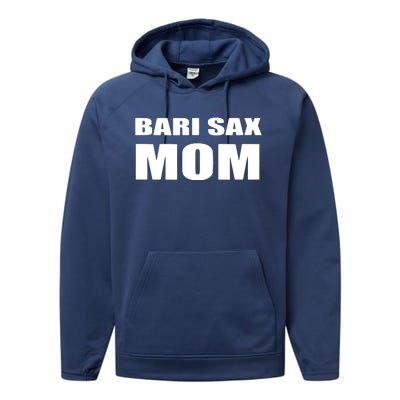 Bari Sax Mom Shirts Band Baritone Saxophone Mother Tee Performance Fleece Hoodie