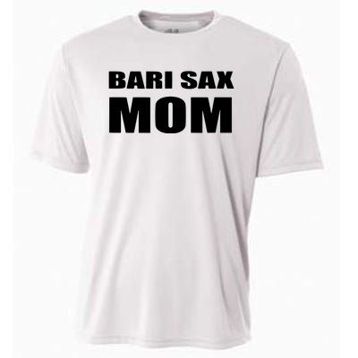 Bari Sax Mom Shirts Band Baritone Saxophone Mother Tee Cooling Performance Crew T-Shirt