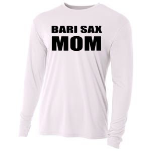 Bari Sax Mom Shirts Band Baritone Saxophone Mother Tee Cooling Performance Long Sleeve Crew