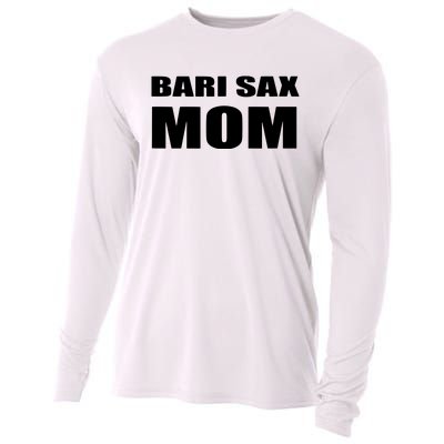 Bari Sax Mom Shirts Band Baritone Saxophone Mother Tee Cooling Performance Long Sleeve Crew