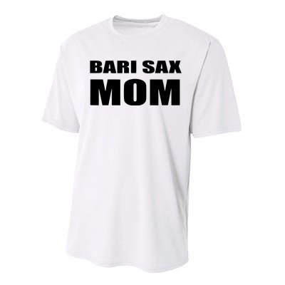 Bari Sax Mom Shirts Band Baritone Saxophone Mother Tee Performance Sprint T-Shirt