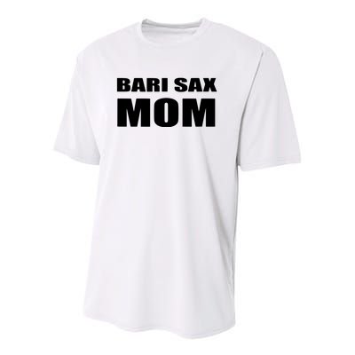 Bari Sax Mom Shirts Band Baritone Saxophone Mother Tee Youth Performance Sprint T-Shirt