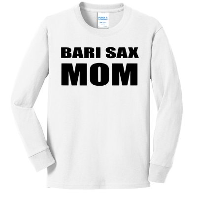 Bari Sax Mom Shirts Band Baritone Saxophone Mother Tee Kids Long Sleeve Shirt