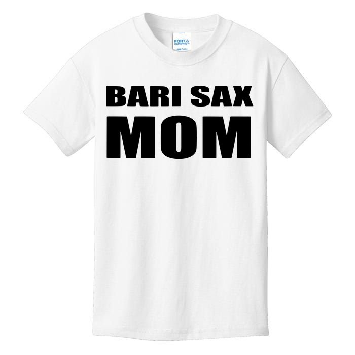 Bari Sax Mom Shirts Band Baritone Saxophone Mother Tee Kids T-Shirt