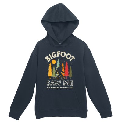 Bigfoot Saw Me But Nobody Believes Him Funny Sasquatch Retro Urban Pullover Hoodie