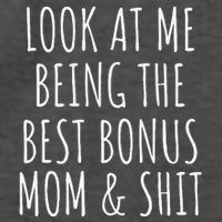 Bonus Step Mom Mothers Day From Stepdaughter Stepson Stepmom Vector Backpack