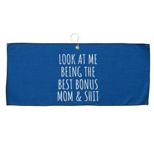 Bonus Step Mom Mothers Day From Stepdaughter Stepson Stepmom Large Microfiber Waffle Golf Towel