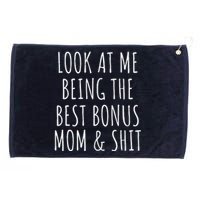 Bonus Step Mom Mothers Day From Stepdaughter Stepson Stepmom Grommeted Golf Towel