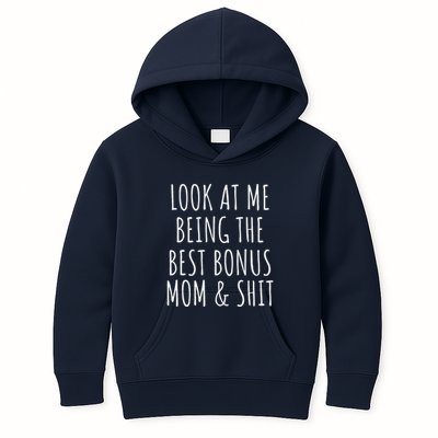 Bonus Step Mom Mothers Day From Stepdaughter Stepson Stepmom Kids Hoodie