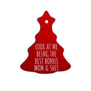 Bonus Step Mom Mothers Day From Stepdaughter Stepson Stepmom Ceramic Tree Ornament