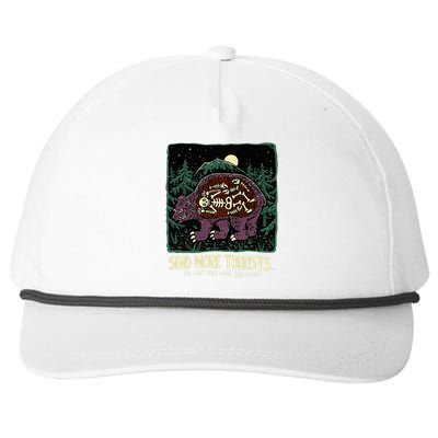 Bear Send More Tourists Snapback Five-Panel Rope Hat