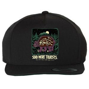 Bear Send More Tourists Wool Snapback Cap