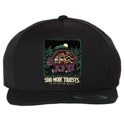 Bear Send More Tourists Wool Snapback Cap