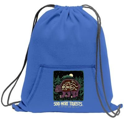 Bear Send More Tourists Sweatshirt Cinch Pack Bag