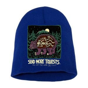 Bear Send More Tourists Short Acrylic Beanie