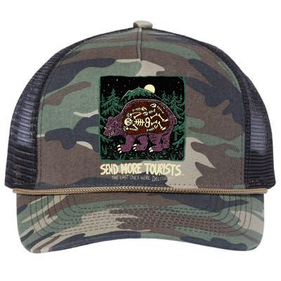 Bear Send More Tourists Retro Rope Trucker Hat Cap