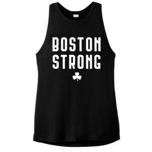 Boston Strong Marathon Memorial Ladies PosiCharge Tri-Blend Wicking Tank