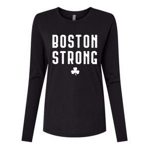 Boston Strong Marathon Memorial Womens Cotton Relaxed Long Sleeve T-Shirt