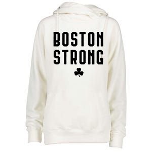 Boston Strong Marathon Memorial Womens Funnel Neck Pullover Hood