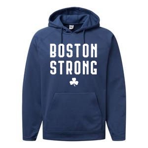 Boston Strong Marathon Memorial Performance Fleece Hoodie