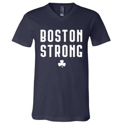 Boston Strong Marathon Memorial V-Neck T-Shirt