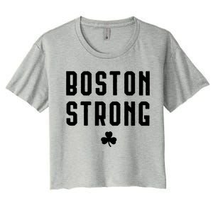 Boston Strong Marathon Memorial Women's Crop Top Tee