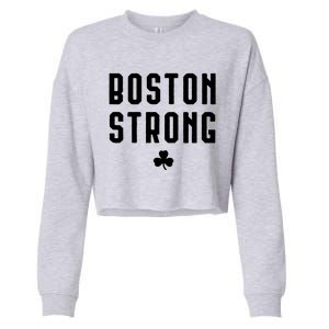 Boston Strong Marathon Memorial Cropped Pullover Crew