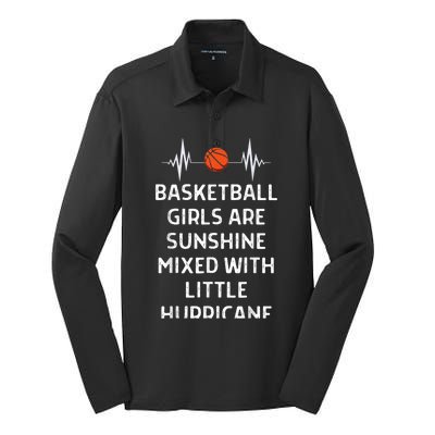 Basketball Sunshine Mixed Little Hurricane Women Men Silk Touch Performance Long Sleeve Polo