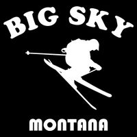 Big Sky Montana Gift Usa Ski Retro Gift Doggie Tank