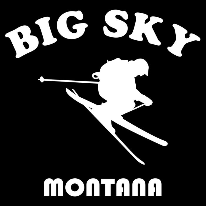 Big Sky Montana Gift Usa Ski Retro Gift Doggie Tank