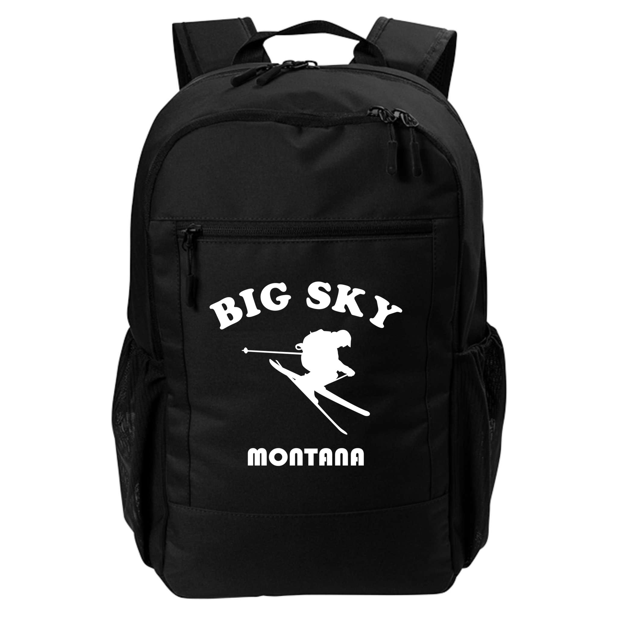 Big Sky Montana Gift Usa Ski Retro Gift Backpack