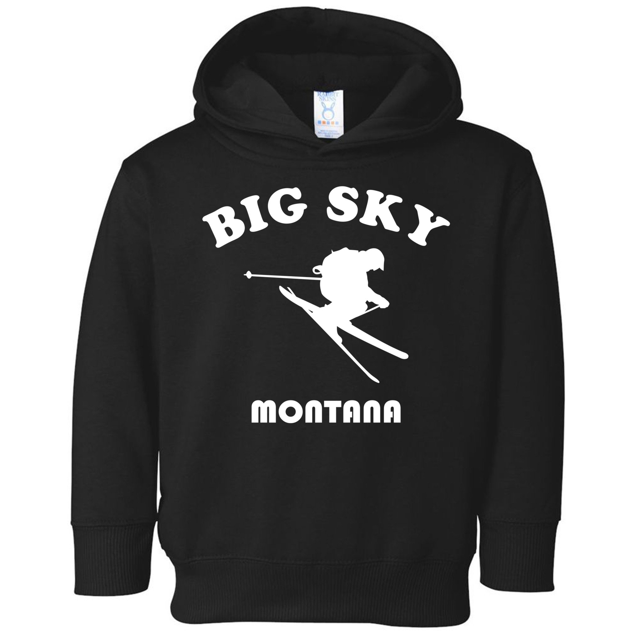 Big Sky Montana Gift Usa Ski Retro Gift Toddler Hoodie