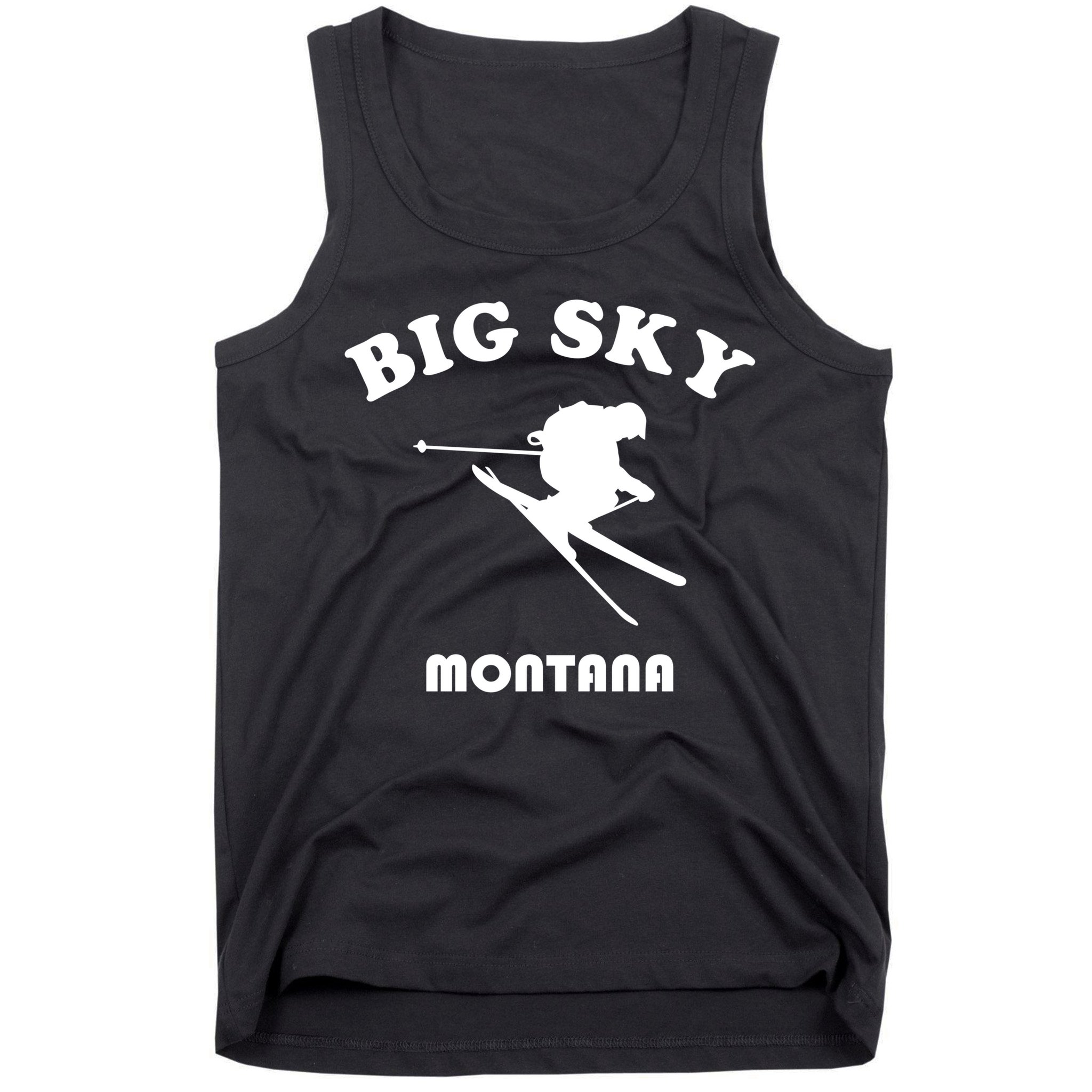 Big Sky Montana Gift Usa Ski Retro Gift Tank Top