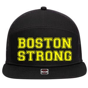 Boston Strong Marathon Running 7 Panel Mesh Trucker Snapback Hat