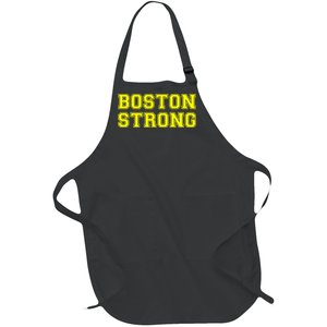 Boston Strong Marathon Running Full-Length Apron With Pockets