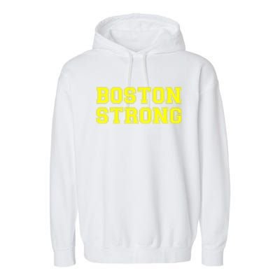 Boston Strong Marathon Running Garment-Dyed Fleece Hoodie