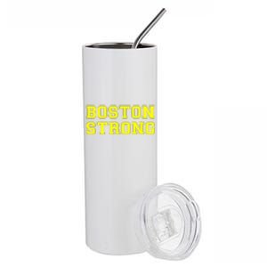 Boston Strong Marathon Running Stainless Steel Tumbler