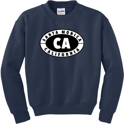 Badge Santa Monica California Kids Sweatshirt