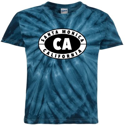 Badge Santa Monica California Kids Tie-Dye T-Shirt