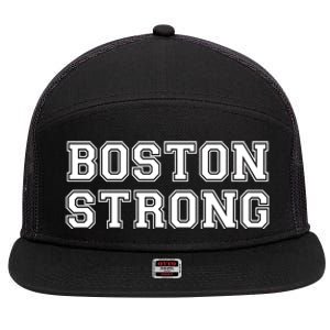 Boston Strong Marathon Running 7 Panel Mesh Trucker Snapback Hat