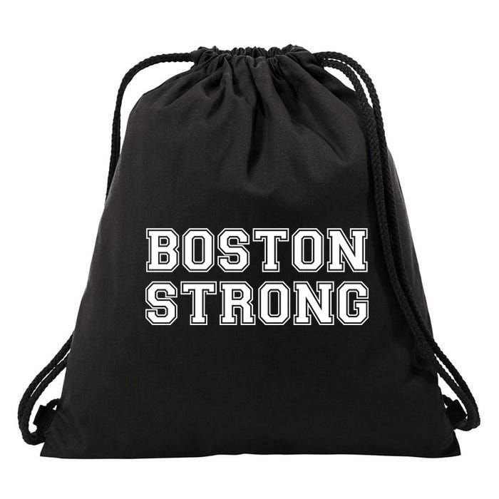 Boston Strong Marathon Running Drawstring Bag