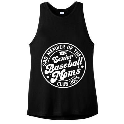 Baseball Senior Moms Club 2025 Baseball Senior Mama 2025 Ladies PosiCharge Tri-Blend Wicking Tank