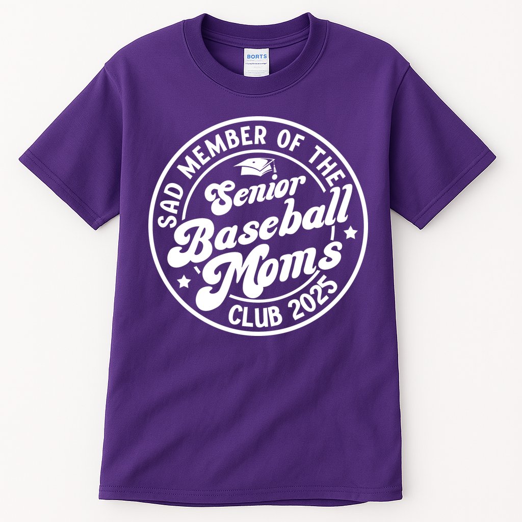 Baseball Senior Moms Club 2025 Baseball Senior Mama 2025 Tall T-Shirt