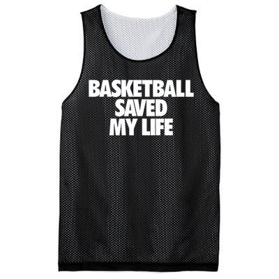 Basketball Saved My Life Mesh Reversible Basketball Jersey Tank