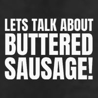 Buttery Sausages Memes Gifts & Funny Buttered Sausage 7 Panel Mesh Trucker Snapback Hat