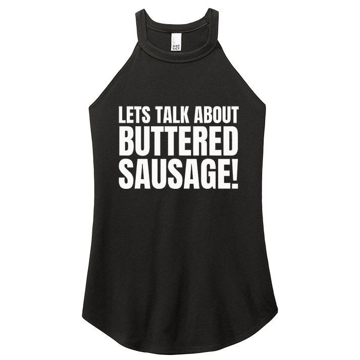 Buttery Sausages Memes Gifts & Funny Buttered Sausage Women's Perfect Tri Rocker Tank